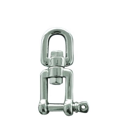 China 316 Stainless Steel 316 Stainless Steel Anchor Swivel Double EYE JAW Shackle 6mm for sale