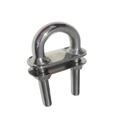 China 316 Stainless Steel 316 Stainless Steel BOY EYES (U-BOLT with two nuts and twin disc) DELUXE M9.5 x 63 x 100mm for sale