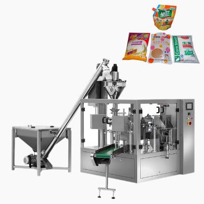 China Food Qualipak Zipper Bag Filling Organic Pouch Doypack Packing Machine Mane Mushroom Powder Packaging Machine Premade Lions Tail for sale