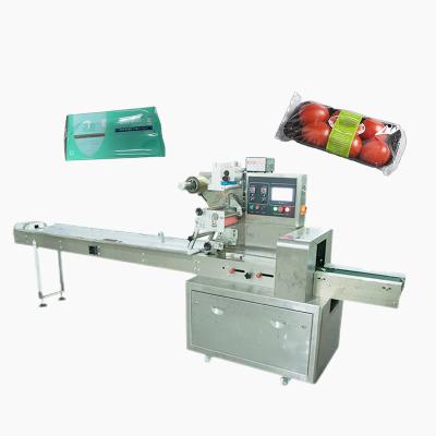 China Food Qualipak Mushroom Wrapper Forming Onion Packing Horizontal Bagging Belt Packed Candy Pouch Flow Wrap Machine for sale