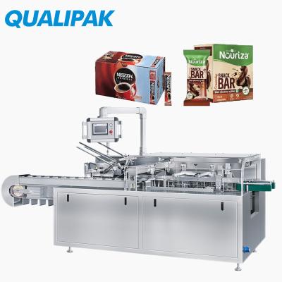 China Food Qualipak Plastic Bottle Medical Gloves Carton Box Packing Machine With Automatic for sale