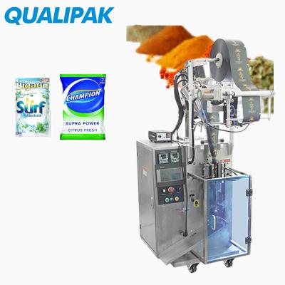 China Small Qualipak Sugar Vertical Food Salt Powder Liquid Tea Bags Filling Masala Sachet Nuts Food Packing Sealer Machine for sale