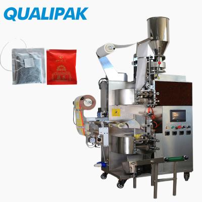 China Food Qualipak Small Sachets Herb Tea Packaging Machinery With Inner Bag And Envelope for sale