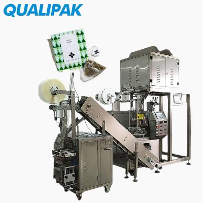 China High Production Efficiency Qualipak Pyramid Tea Bag Automatic Nylon Packing Machine Easy To Use With Envelope for sale