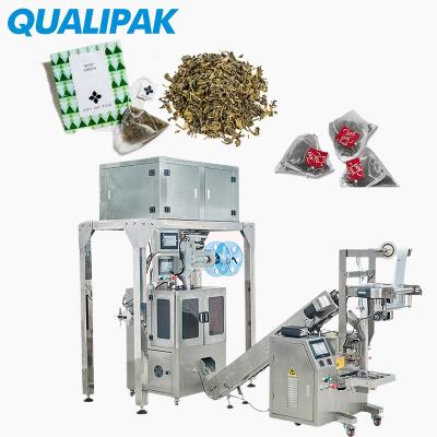 China High Production Efficiency Qualipak Automatic Inner And Outer Triangle Tea Bag Integrated Bag Packaging Machine for sale