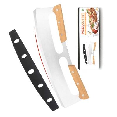 China Sustainable Pie Pizza Tool Sharp Stainless Steel Pizza Slicer Knife Blade 14