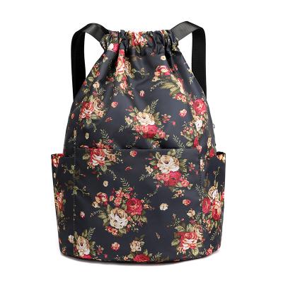 China Polyester Waterproof Waterproof Drawstring Bag/Custom Sublimation Drawstring Backpack Promotional Kids Wholesale Mochila Best for sale