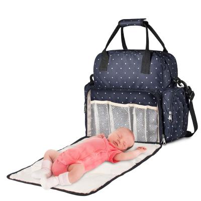 China Waterproof High Quality Baby Must Travel Hardhand Sublimation Baby Diaper Bag Backpack Durable Women Handbags for sale