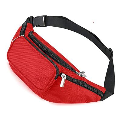 China Water Proof Holesale Promotion Polyester Sports Running Waterproof Waist Bag Sling Cross - Body Fanny Pack Custom Made for sale