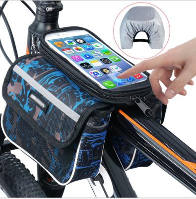 China New Design Men's Bicycle Pannier Breathable Sports Rise Bags Bicycle Accessories Water Travel Tasche Phone Case Bag Camping Cycling Recycling Bag for sale