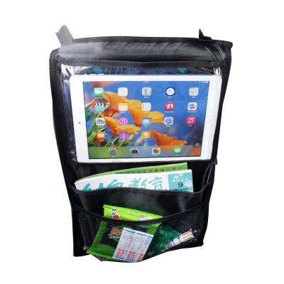 China Convenient Portable Car Backseat Storage Bag Ipad Back Bag For Car Car Multifunctional Organizer Storage Bag for sale