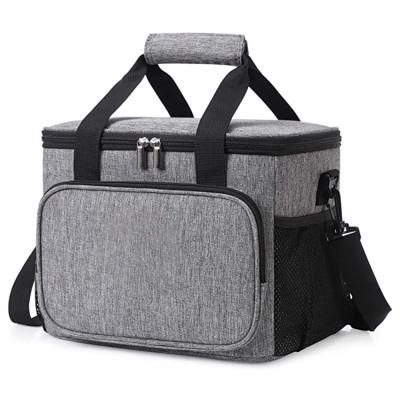 China Waterproof Soft Thermal Insulation Lunch Tote Cooler Bag For Office Insulated Lunch Cooler Bag For Food Thermal Insulation Reusable Bag for sale