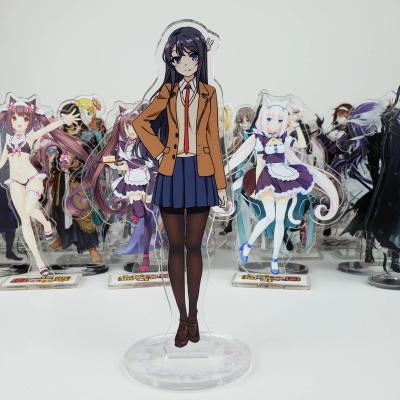 China Advertising eco-friendly custom clear acrylic stand cartoon anime figures acrylic standee for sale