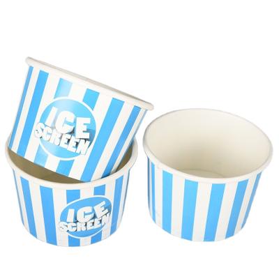 China Disposable Disposable Logo Printed 8oz Ice Cream Custom Paper Cup for sale