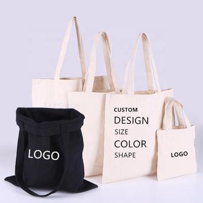 China 100% Custom Logos 100% Organic Custom Cotton Tote Bag Eco-Friendly Reusable Cotton Tote Bag Shopping Bag for sale