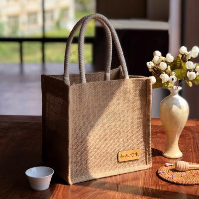 China Cheap price eco friendly eco friendly burlap sack natural jute tote bag wholesale for sale