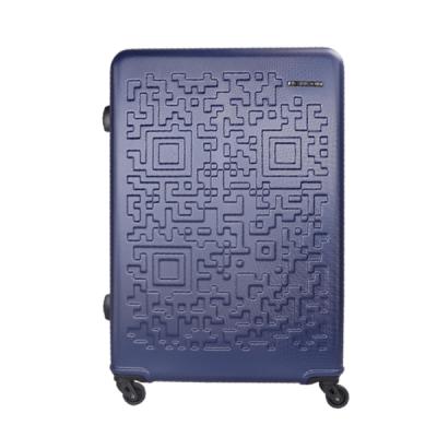 China 2021 ABS Luxury Trolley Sets Cheap New Design Plastic Shell Luggage Hand Luggage Suitcase Travel QR Holes Combination maletas for sale