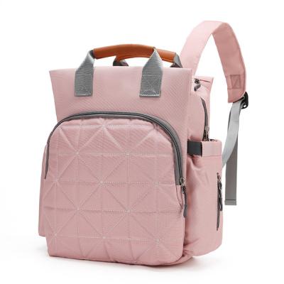 China Multi-Function Waterproof Custom Diaper Diaper Backpack Water Resistant Travel Bag Baby Diaper Bag Changing Backpack for sale