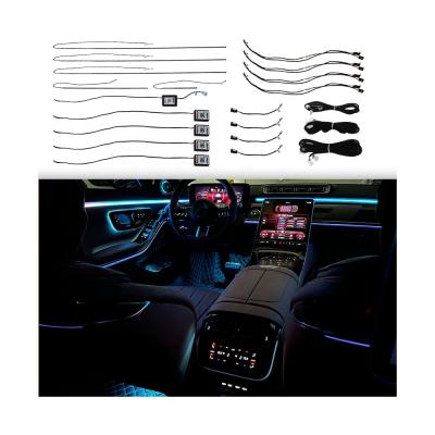 China Universal Multicolor High-density APP Control Flexible Auto Decoration Led Interior Ambient RGB Car Atmosphere Light Strip Llight 256-Color for sale