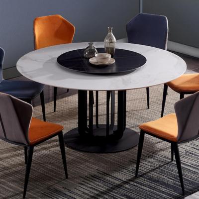 China ULT-TY08 Minimalist Rock Dish Table Top Rock Top Dining Table With Function Dining Table And Chair Revolving Set for sale