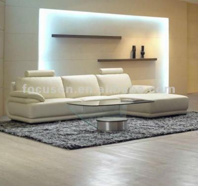 China FKS-LX-8306 Removable Cover Living Room Furniture Leather Sofa Set for sale