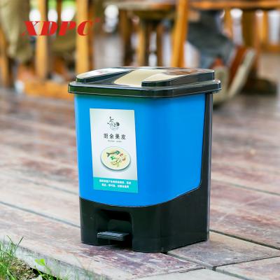 China Practical Colorful Sustainable Cheap Indoor Hotel Room Classify Garbage Bin Garbage Bin Waste Segregation Bin for sale