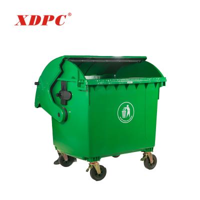 China China Manufacturer Square 1200l Street Garbage Container Viable Plastic Outdoor Trash Bin For Sale for sale