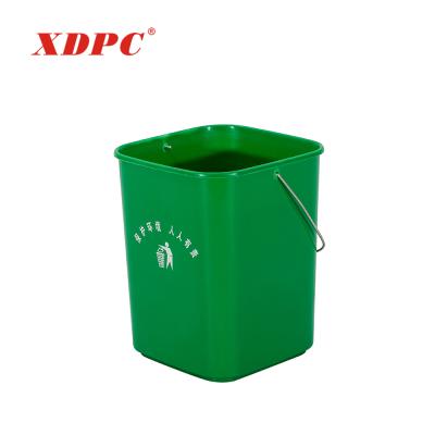 China Color Coded Sustainable Cheap Public Colorful Home Plastic Trash Recycle Trash Bins Without Pedal for sale