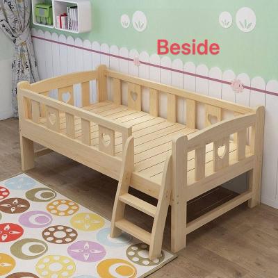 China Modern minimalist style solid wood children bed kindergarten household household crib removable furniture for sale