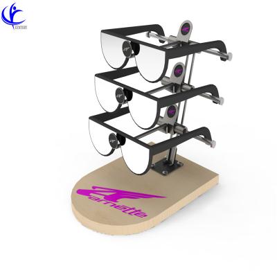 China Eyewear Good Quality Lockable Wood Eyeglass Sunglass Cheaters MDF Frame Display Sunglasses Exhibit Advertising Glass Display Rack for sale