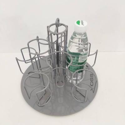 China Morden metal supermarket rack table double sided bottle drinks display rack for supermarket and store for sale