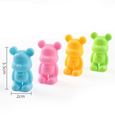 China Factory Wholesale PP Plastic Cartoon Bear Shaped Mini Promotional Toys Cheap For 45mm Capsule for sale