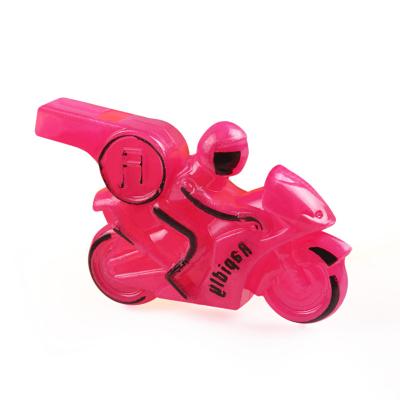 China Hot Selling PP Plastic Plastic Toy Motorcycle Shape Whistle For Promotion China Wholesale Kids Plastic Whistle Toys Very Small for sale