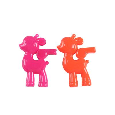 China Hot Selling 2022 New PP Plastic Cheapest Mini Deer Shape Small Whistling Plastic Toys For Gift Promotional Toys for sale