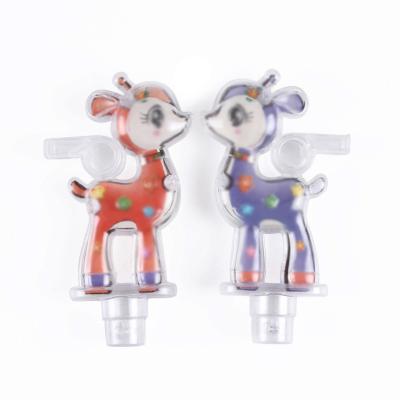 China Factory Hot Selling PP Plastic Manufacturers Plastic Deer Whistle Toy Children Cartoon Whistle Toys Cheap Candy Toys for sale