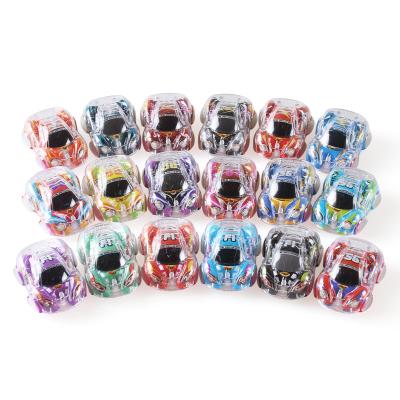 China Cheap Price Environmentally Friendly Mini Pull Back Car Toys Cheap Transparent Colorful Promotional For Kids for sale