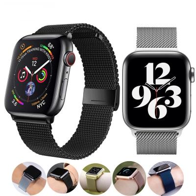 China Water Resistant Stainless Steel Band For Apple Watch Series 2/3/4/5/6 42Mm 38Mm Strap For Iwatch Series 4 5 6 Apple Se Milanese Watch Band for sale