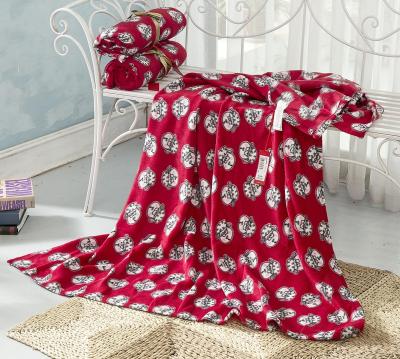 China Anti-Static 100% polyester Polar Fleece Blanket printed for sale