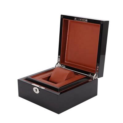 China Handmade Wholesale Luxury High End Custom Simple Wooden Watch Boxes For Watches Packaging Box Watch for sale