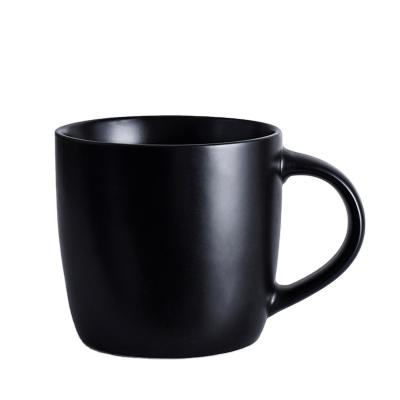 China New Viable Fast Delivery Western Mug Type Novel Handle Design For Easy Access Ceramic Coffee Mug for sale