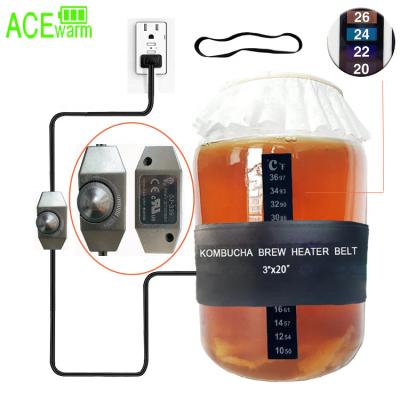 China BREW SYSTEM waterproof brewing heat belt, feimentation heatpad, 3x20inch/8x50cm for US/UK/AU/EU market for sale