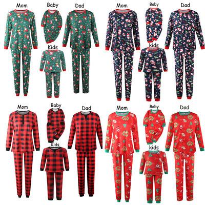 China Christmas Cowinner Family Pajamas Men's Christmas Sleepwear Breathable Holiday Pajamas Boys Women Matching Girls Places For Family for sale