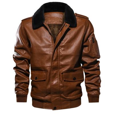 China Waterproof 2021 Winter Casual Designer Regular Sleeve Leather Jacket Fleece Anorak Motorcycle Enthusiast Plus Size Mens Jackets for sale