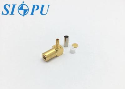 China Angled RF Coaxial SMB Female Connector Mate With RG 316/U Cables for sale