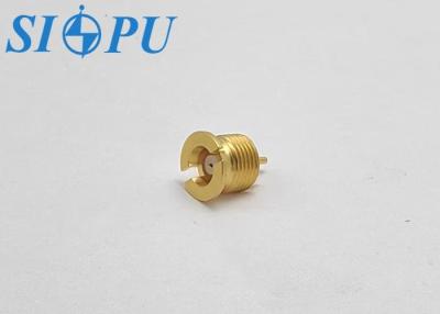 China Microstrip RF Coaxial MCX Female Connector Threaded Mounted for sale