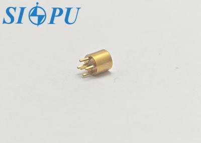 China PCB Soldering SMP Male Microstrip RF Coaxial Connector Gold Plating for sale