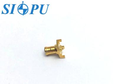 China MCX Conector coaxial de RF masculino PCB de chapa dorada soldadura en venta