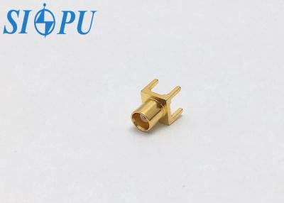 China PCB Solder RF Coaxial MCX Female Connector Straight Type for sale