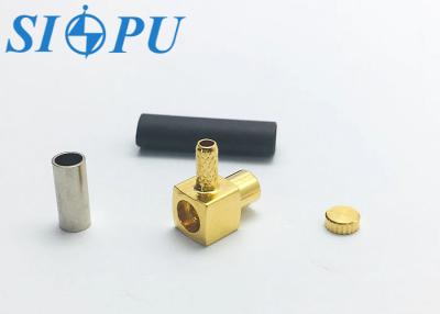 China RF Coax Female Right Angle MCX Connector For RG 316/U Cable for sale