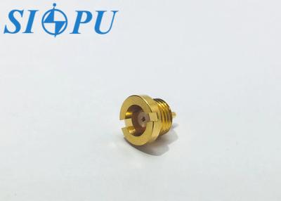 China MCX Female Microstrip RF Coaxial Connector Threaded Mounted for sale